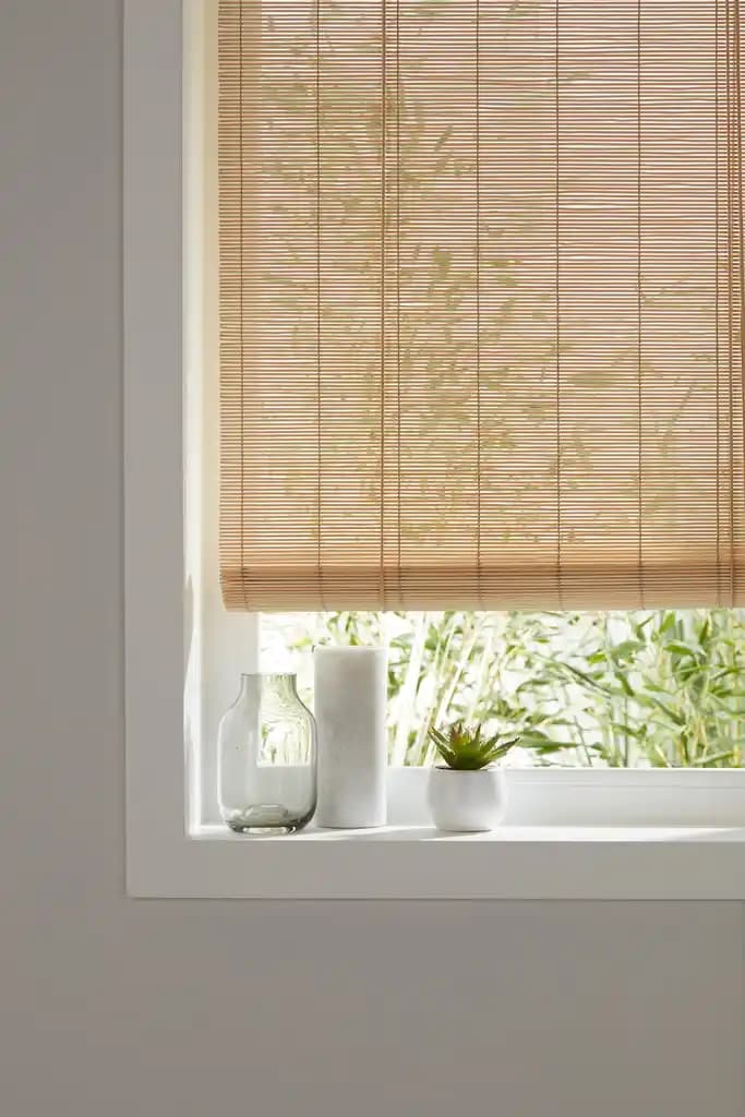 Store enrouleur bambou naturel 160 x 180 cm