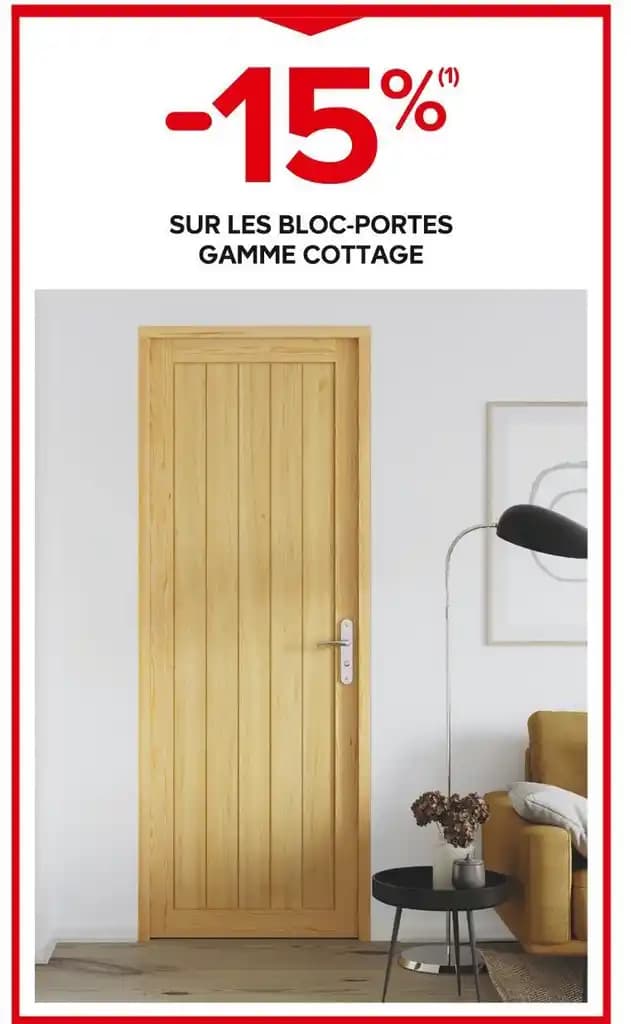 15% SUR LES BLOC-PORTES GAMME COTTAGE