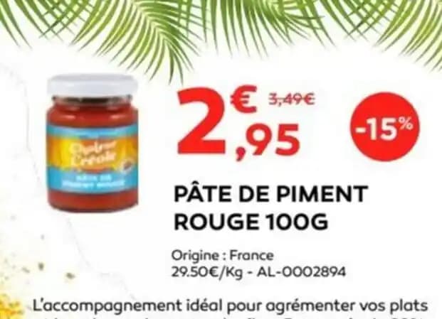 PÂTE DE PIMENT ROUGE 100G