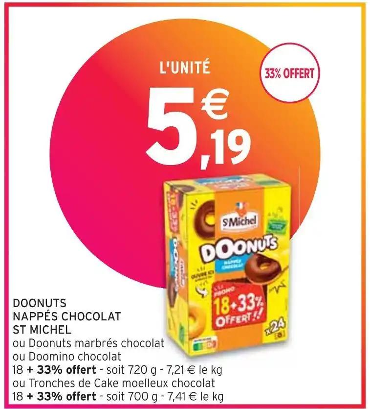 ST MICHEL DOONUTS NAPPÉS CHOCOLAT