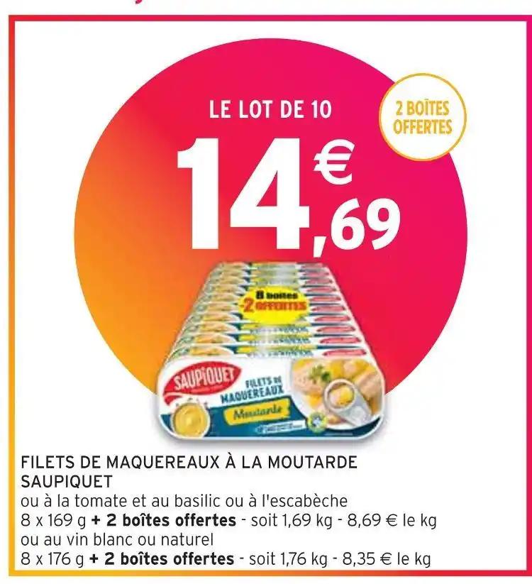 SAUPIQUET FILETS DE MAQUEREAUX À LA MOUTARDE