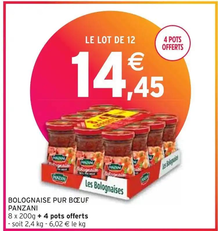 PANZANI BOLOGNAISE PUR BŒUF
