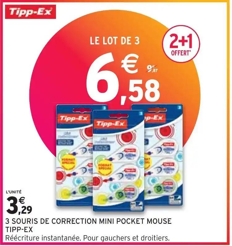TIPP-EX 3 SOURIS DE CORRECTION MINI POCKET MOUSE
