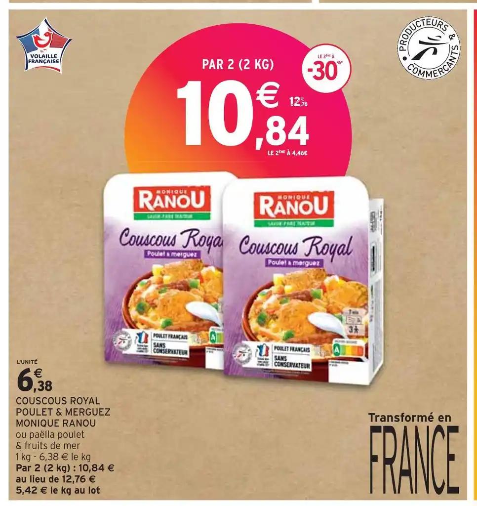 MONIQUE RANOU COUSCOUS ROYAL POULET & MERGUEZ