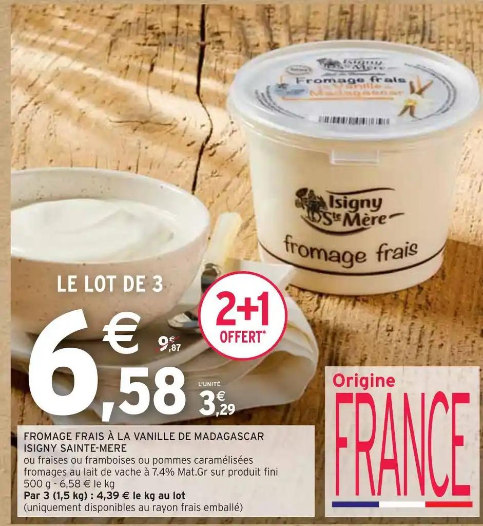 ISIGNY SAINTE-MERE FROMAGE FRAIS À LA VANILLE DE MADAGASCAR