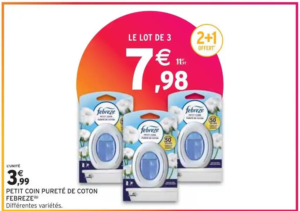 FEBREZE PETIT COIN PURETÉ DE COTON (b)