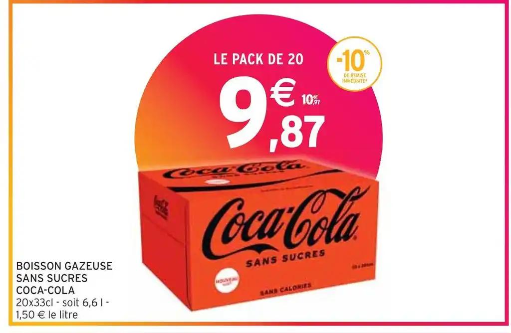 COCA-COLA BOISSON GAZEUSE SANS SUCRES