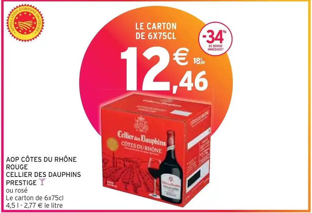 CELLIER DES DAUPHINS AOP CÔTES DU RHÔNE ROUGE PRESTIGE