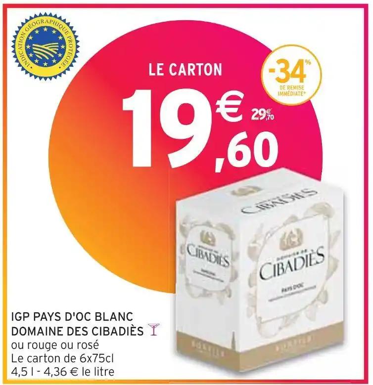 DOMAINE DES CIBADIÈS IGP PAYS D'OC BLANC