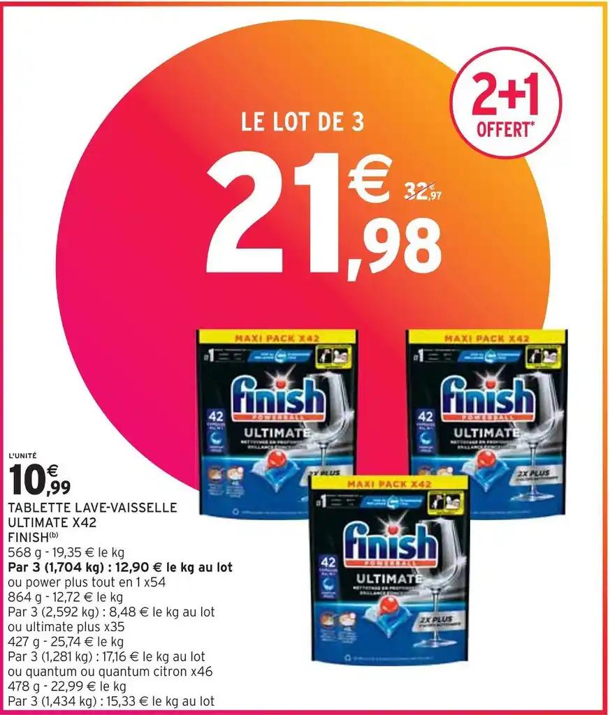 FINISH TABLETTE LAVE-VAISSELLE ULTIMATE X42(b)