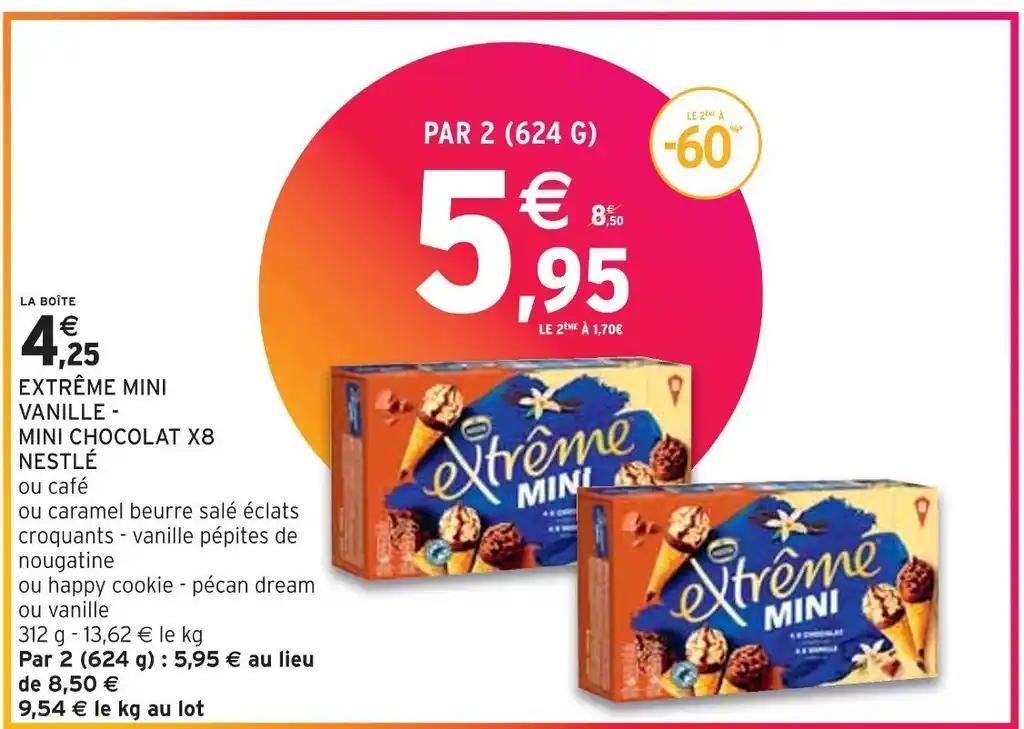 NESTLÉ EXTRÊME MINI VANILLE - MINI CHOCOLAT X8