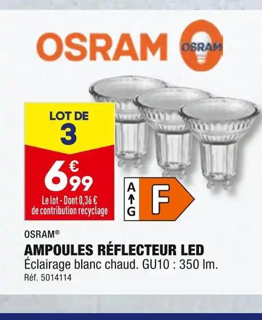 OSRAM AMPOULES RÉFLECTEUR LED