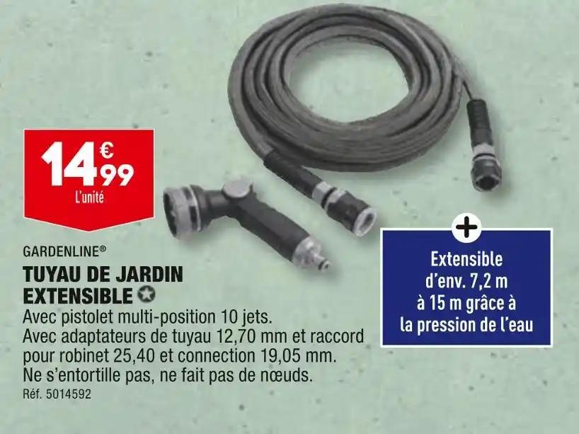 GARDENLINE TUYAU DE JARDIN EXTENSIBLE