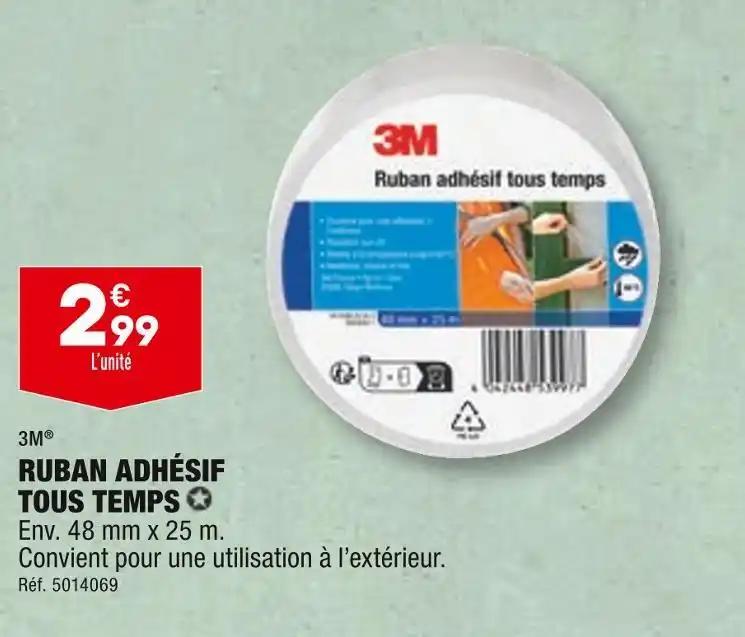 3M RUBAN ADHÉSIF TOUS TEMPS