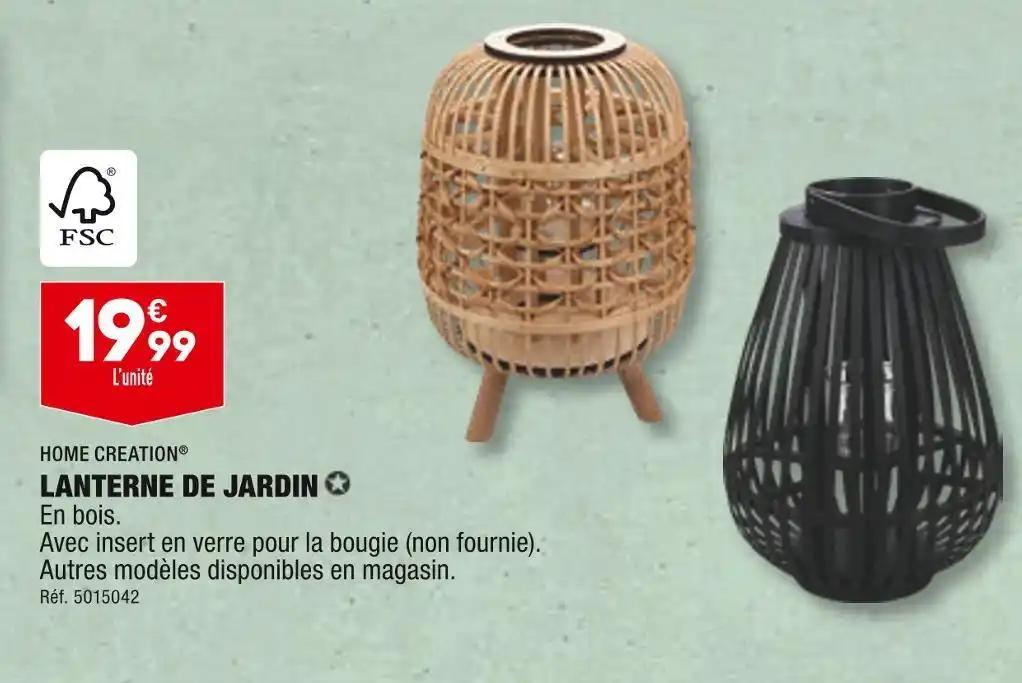HOME CREATION LANTERNE DE JARDIN