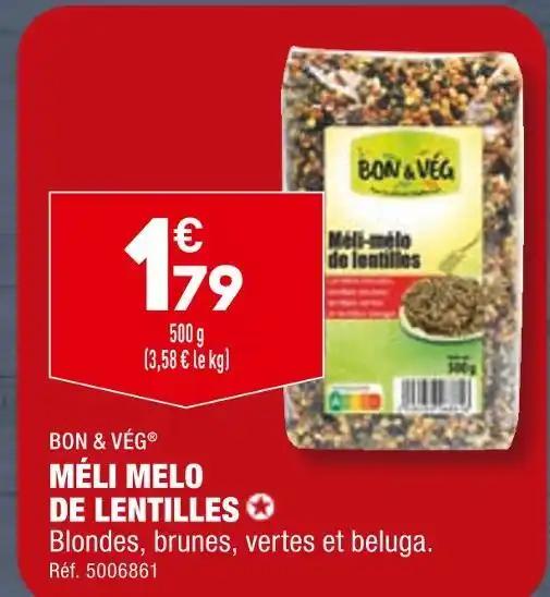 BON & VÉG MÉLI MELO DE LENTILLES