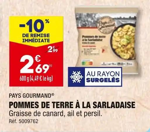 PAYS GOURMAND POMMES DE TERRE À LA SARLADAISE