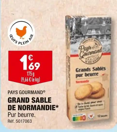 PAYS GOURMAND GRAND SABLE DE NORMANDIE