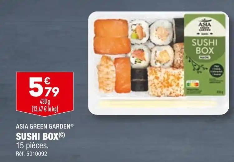 ASIA GREEN GARDEN SUSHI BOX
