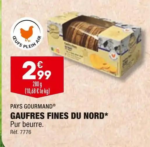 PAYS GOURMAND GAUFRES FINES DU NORD