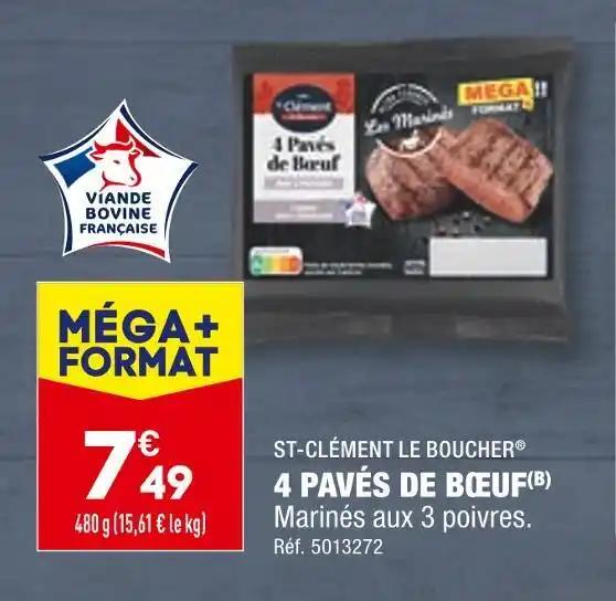 ST-CLÉMENT LE BOUCHER 4 PAVÉS DE BŒUF