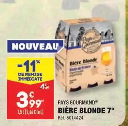 PAYS GOURMAND BIÈRE BLONDE 7°