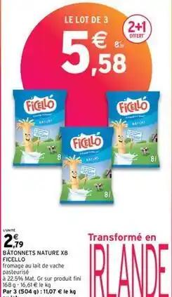 Ficello - batonnets nature