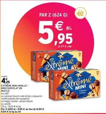 Nestlé - extreme mini vanille mini chocolat