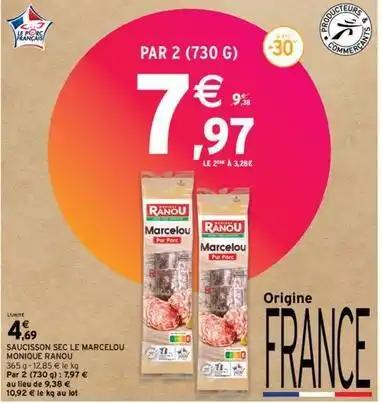 Monique ranou - saucisson sec le marcelou
