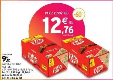 Nestlé - barres kit kat