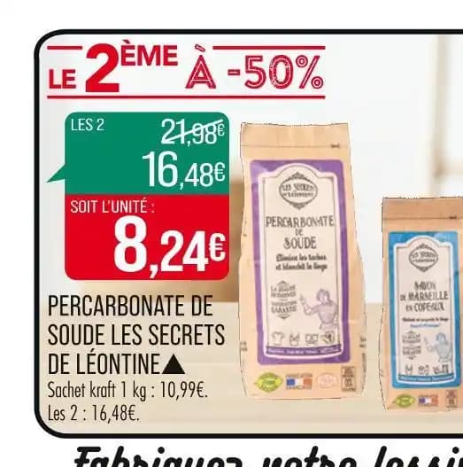 LES SECRETS DE LÉONTINE PERCARBONATE DE SOUDE▲