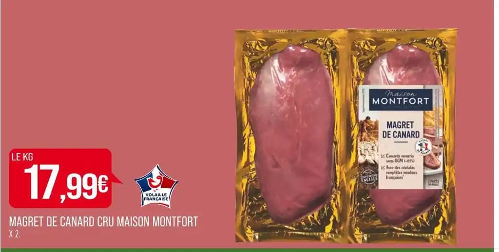 MAISON MONTFORT MAGRET DE CANARD CRU