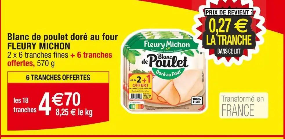 FLEURY MICHON Blanc de poulet doré au four