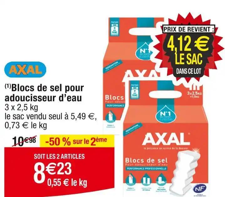 AXAL (1)Blocs de sel pour adoucisseur d’eau