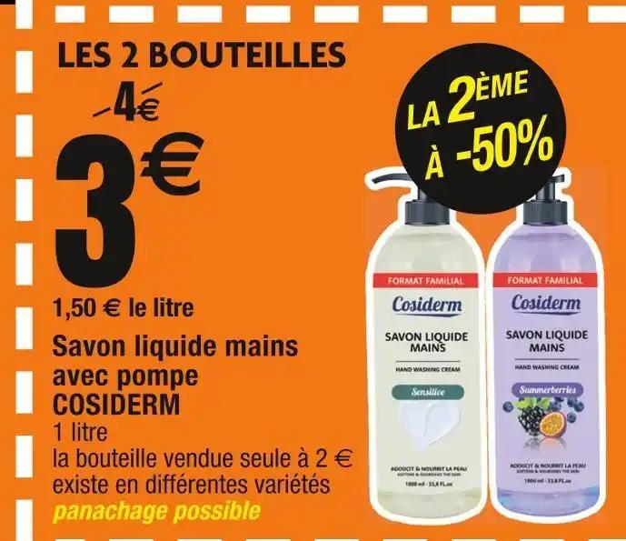 COSIDERM Savon liquide mains avec pompe