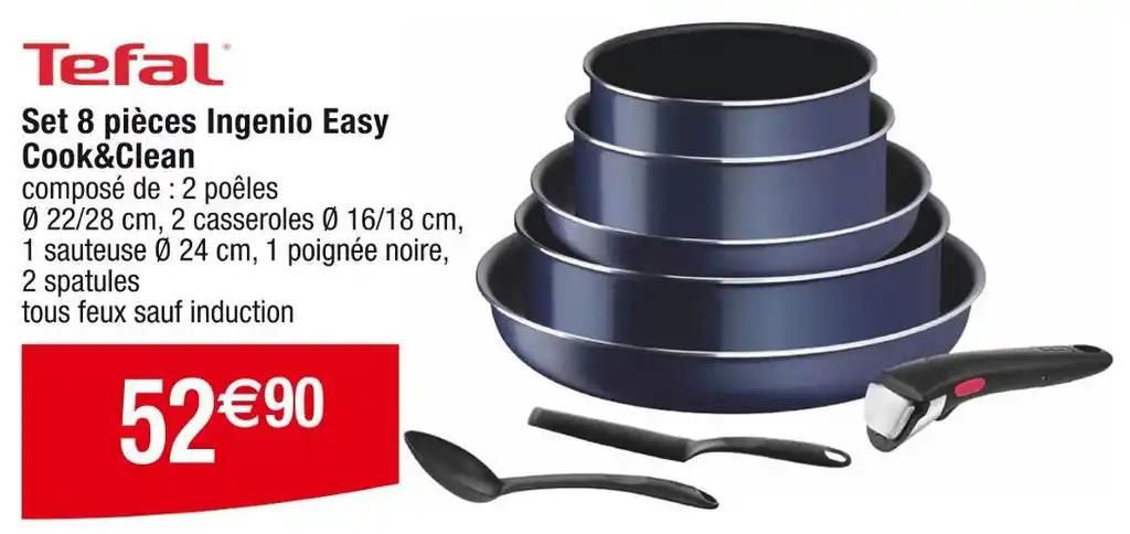 Tefal Set 8 pièces Ingenio Easy Cook&Clean