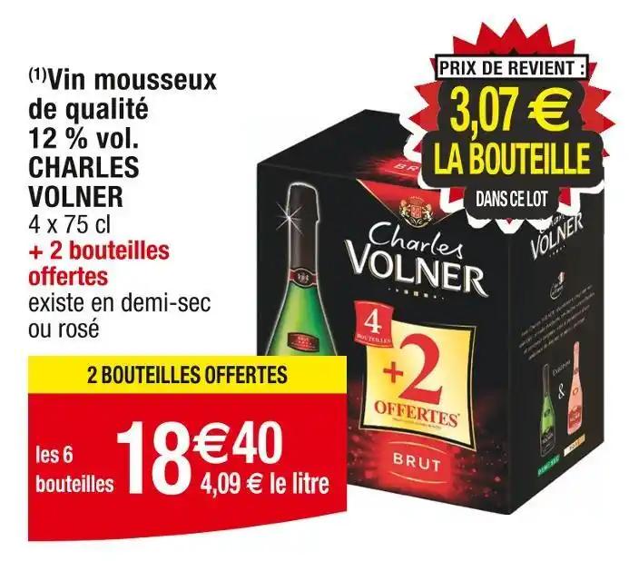 CHARLES VOLNER Vin mousseux de qualité 12 % vol