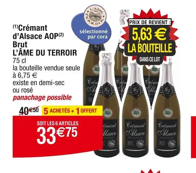 L’ÂME DU TERROIR Crémant d’Alsace AOP Brut