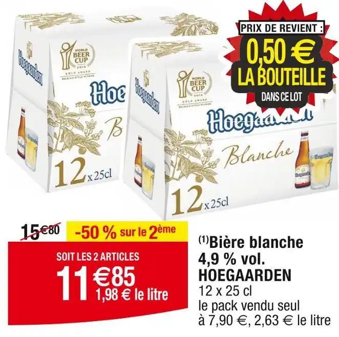 HOEGAARDEN Bière blanche 4,9 % vol