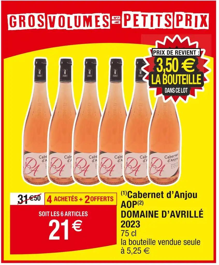 DOMAINE D’AVRILLÉ Cabernet d’Anjou AOP 2023