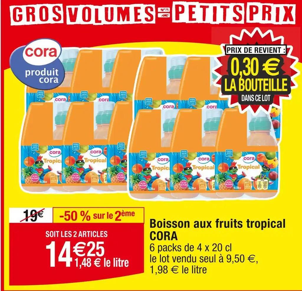 CORA Boisson aux fruits tropical