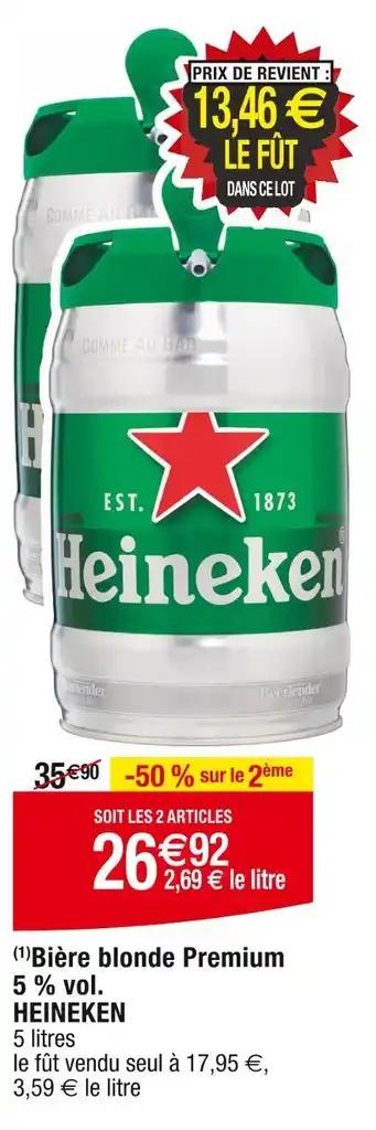HEINEKEN Bière blonde Premium 5 % vol