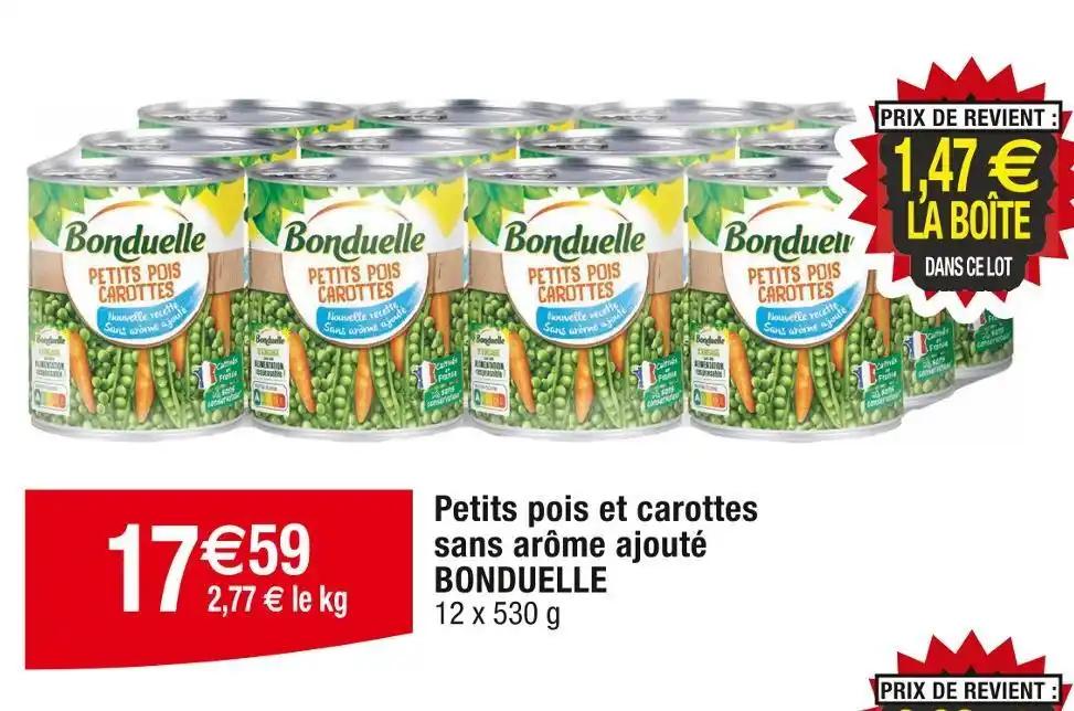 BONDUELLE Petits pois et carottes sans arôme ajouté