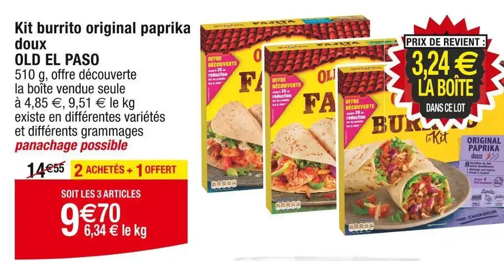 OLD EL PASO Kit burrito original paprika doux
