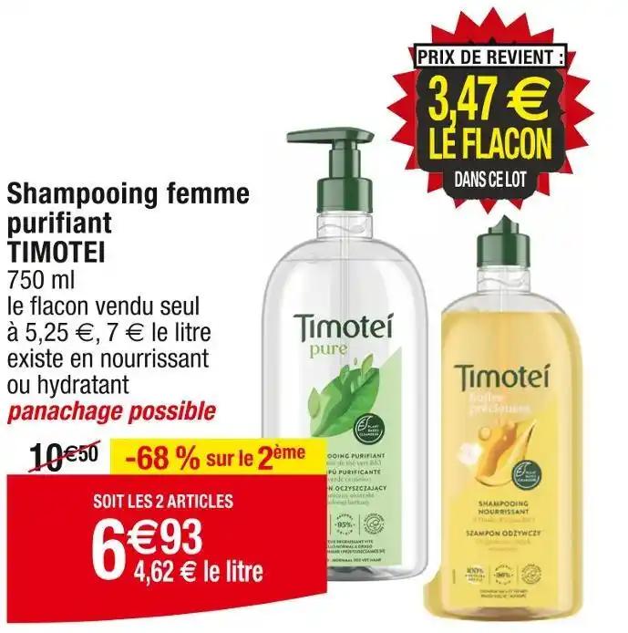 TIMOTEI Shampooing femme purifiant