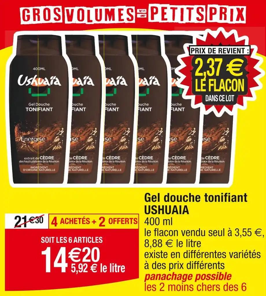 USHUAIA Gel douche tonifiant