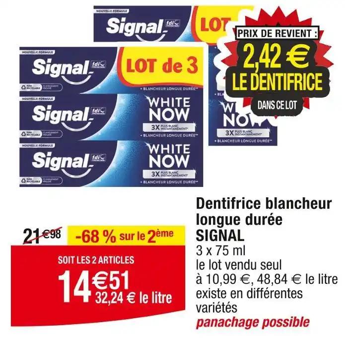 SIGNAL Dentifrice blancheur longue durée