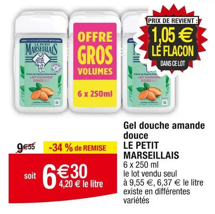 LE PETIT MARSEILLAIS Gel douche amande douce
