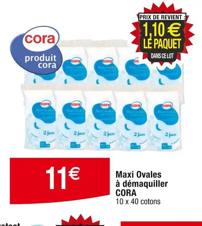 CORA Maxi Ovales à démaquiller
