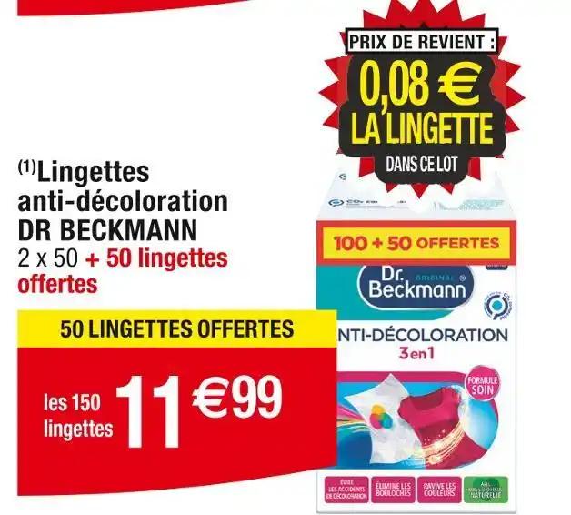 DR BECKMANN (1)Lingettes anti-décoloration